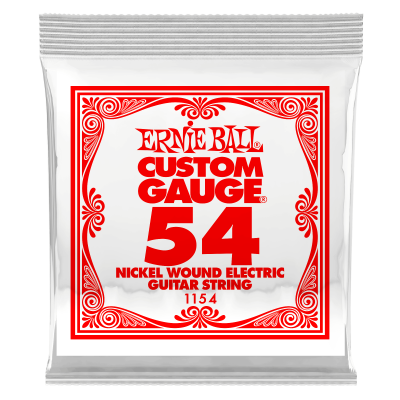 Ernie Ball 1154 струна для электро гитары. Никель. калибр .054