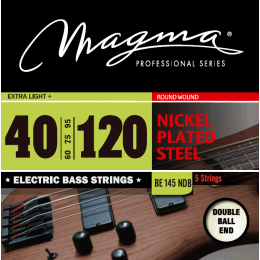 Magma Strings BE145NDB - Струны для 5-струнной бас-гитары Low B Double Ball End 40-120, Серия: Double Ball End, Калибр: 40-60-75-95-120, Обмотка: круг Magma Strings BE145NDB - Струны для 5-струнной бас-гитары Low B Double Ball End 40-120, Серия: Double Ball End, Калибр: 40-60-75-95-120, Обмотка: круг