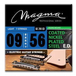 Magma Strings GE210ED - Струны для 7-струнной электрогитары 9-56, Серия: Nickel Plated Steel, Калибр: 9-11-16-26-36-46-56, Обмотка: круглая, никелиров
