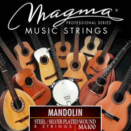 Magma Strings MA100 - Струны для мандолины, Серия: Mandolin, Калибр: , Обмотка: посеребрёная. Magma Strings MA100 - Струны для мандолины, Серия: Mandolin, Калибр: , Обмотка: посеребрёная.