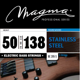 Magma Strings BE205S - Струны для 5-струнной бас-гитары Low B 50-138, Серия: Stainless Steel, Калибр: 50-70-90-110-138, Обмотка: круглая, нержавеющая Magma Strings BE205S - Струны для 5-струнной бас-гитары Low B 50-138, Серия: Stainless Steel, Калибр: 50-70-90-110-138, Обмотка: круглая, нержавеющая