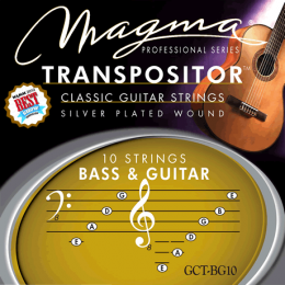 Magma Strings GCT-BG10 - Струны для 10-струнной гитары 1E 2B 3D 4A 5E 6E 7G 8D 9A 10E нестандартный строй, Серия: Transpositor, Обмотка: посеребрёная.
