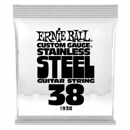 Ernie Ball 1938 струна одиночная для электрогитары, Серия Stainless Steel, Калибр: 38, Сердцевина: шестигранник; сталь, покрытая оловом, Обмотка: Ernie Ball 1938 струна одиночная для электрогитары, Серия Stainless Steel, Калибр: 38, Сердцевина: шестигранник; сталь, покрытая оловом, Обмотка: