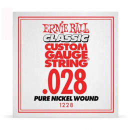 Ernie Ball 1228 струна для электро и акустических гитар. Никель, калибр .028 Ernie Ball 1228 струна для электро и акустических гитар. Никель, калибр .028