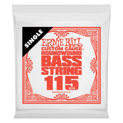 Ernie Ball 1615 струна для бас гитар. Никель, калибр .115 Ernie Ball 1615 струна для бас гитар. Никель, калибр .115