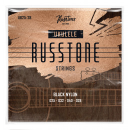 Russtone UB25-28 - Струны для укулеле, Серия: Black Nylon, Калибр: 25-32-40-28.