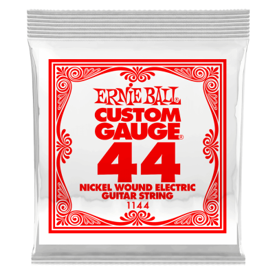 Ernie Ball 1144 струна для электро и акустических гитар. Никель, в оплётке, калибр .044 Ernie Ball 1144 струна для электро и акустических гитар. Никель, в оплётке, калибр .044