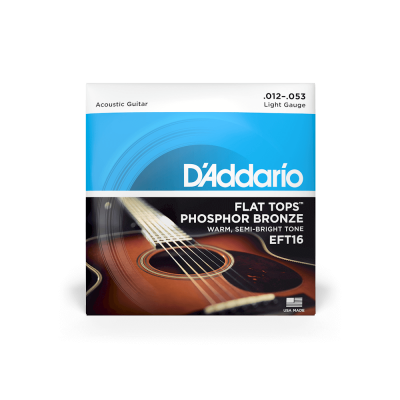 D'Addario EFT16 - комплект струн для акустической гитары 12-16-24-32-42-53 D'Addario EFT16 - комплект струн для акустической гитары 12-16-24-32-42-53