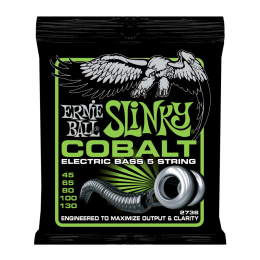 Ernie Ball 2736 струны для 5-струнной бас-гитары Cobalt Bass Slinky 5 (45-65-80-100-130) обмотка кобальт Ernie Ball 2736 струны для 5-струнной бас-гитары Cobalt Bass Slinky 5 (45-65-80-100-130) обмотка кобальт