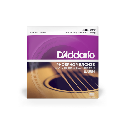D'addario EJ38H - струны для акустической гитары ( 10 - 27 ) фосфористая бронза
