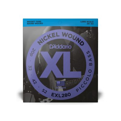 D'Addario EXL280 - комплект струн для бас-гитары пикколо 20p-32-42-52 D'Addario EXL280 - комплект струн для бас-гитары пикколо 20p-32-42-52