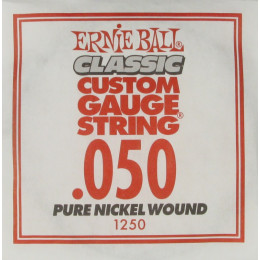 Ernie Ball 1250 струна для электро и акустических гитар. Никель, калибр .050