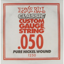 Ernie Ball 1250 струна для электро и акустических гитар. Никель, калибр .050 Ernie Ball 1250 струна для электро и акустических гитар. Никель, калибр .050