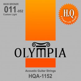 Olympia HQA1152 струны для акуст.гитары 80/20 Bronze (11-15-22w-32-42-52)