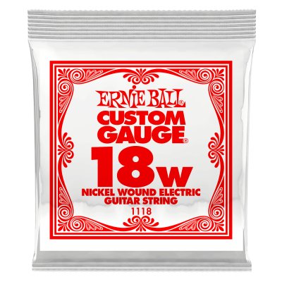 Ernie Ball 1118 струна для электро и акустических гитар. Сталь, калибр .018 Ernie Ball 1118 струна для электро и акустических гитар. Сталь, калибр .018