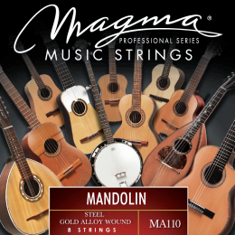 Magma Strings MA110 - Струны для мандолины, Серия: Mandolin, Калибр: , Обмотка: позолоченная.