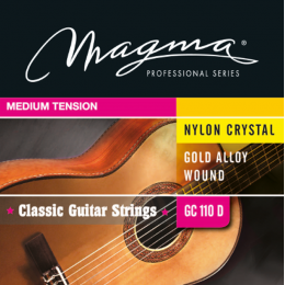 Magma Strings GC110D - Струны для классической гитары, Серия: Nylon Crystal Gold Alloy Wound, Обмотка: позолоченая, Натяжение: Medium Tension.