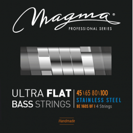 Magma Strings BE160SUF - Струны с плоской обмоткой для бас-гитары 45-100, Серия: Ultra Flat, Калибр: 45-65-80-100, Обмотка: плоская, нержавеющая сталь