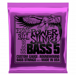 Ernie Ball 2821 струны для 5-струнной бас-гитары Nickel Wound Bass Power Slinky 5 (50-70-85-105-135) Ernie Ball 2821 струны для 5-струнной бас-гитары Nickel Wound Bass Power Slinky 5 (50-70-85-105-135)