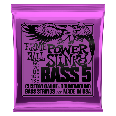 Ernie Ball 2821 струны для 5-струнной бас-гитары Nickel Wound Bass Power Slinky 5 (50-70-85-105-135) Ernie Ball 2821 струны для 5-струнной бас-гитары Nickel Wound Bass Power Slinky 5 (50-70-85-105-135)