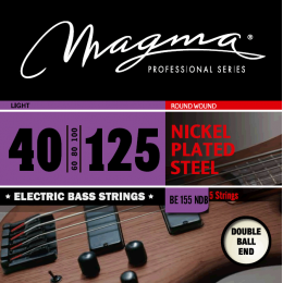 Magma Strings BE155NDB - Струны для 5-струнной бас-гитары Low B Double Ball End 40-125, Серия: Double Ball End, Калибр: 40-60-80-100-125, Обмотка: кру