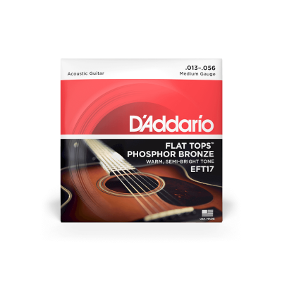 D'Addario EFT17 - комплект струн для акустической гитары 13-17-26-35-45-56 D'Addario EFT17 - комплект струн для акустической гитары 13-17-26-35-45-56