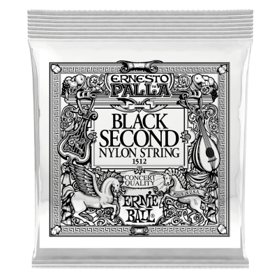 Ernie Ball 1512 2я струна для классической гитары. Черный нейлон, калибр .032 Ernie Ball 1512 2я струна для классической гитары. Черный нейлон, калибр .032