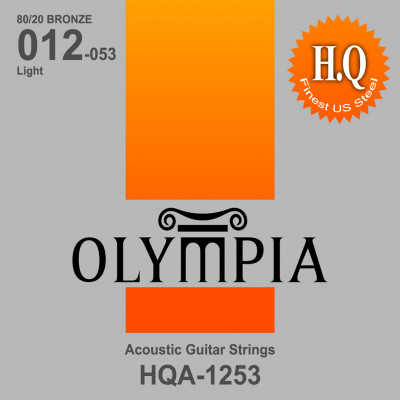 Olympia HQA1253 струны для акуст.гитары 80/20 Bronze (12-16-24w-32-42-53) Olympia HQA1253 струны для акуст.гитары 80/20 Bronze (12-16-24w-32-42-53)