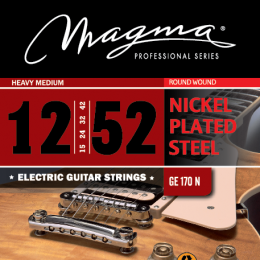 Magma Strings GE170N - Струны для электрогитары, Серия: Nickel Plated Steel, Калибр: 12-15-24-28-38-50, Обмотка: круглая, никелированая сталь, Натяжен
