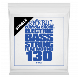 Ernie Ball 1713 струна для бас-гитар. никель, Flat Wound, калибр .130
