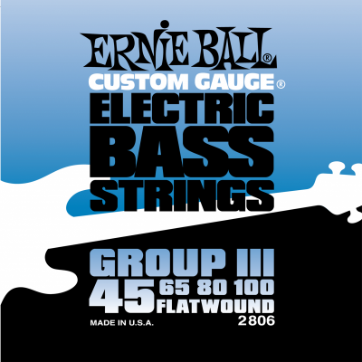 Ernie Ball 2806 струны для бас-гитары Flat Wound Bass Group III (45-65-80-100) Ernie Ball 2806 струны для бас-гитары Flat Wound Bass Group III (45-65-80-100)