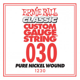 Ernie Ball 1230 струна для электро и акустических гитар. Никель, калибр .030 Ernie Ball 1230 струна для электро и акустических гитар. Никель, калибр .030
