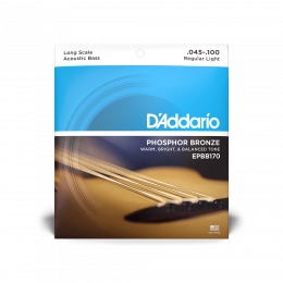 D'addario EPBB170 - струны для 4 струнной акустической бас-гитары ( 45 - 100 ) фосфористая бронза