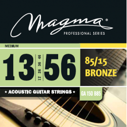 Magma Strings GA150B85 - Струны для акустической гитары, Серия: Bronze 85-15, Калибр: 13-17-26-36-46-56, Обмотка: круглая, бронзовый сплав 85/15, Натя Magma Strings GA150B85 - Струны для акустической гитары, Серия: Bronze 85-15, Калибр: 13-17-26-36-46-56, Обмотка: круглая, бронзовый сплав 85/15, Натя