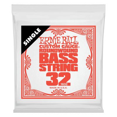 Ernie Ball 1632 струна для бас гитар. Никель, калибр .032 Ernie Ball 1632 струна для бас гитар. Никель, калибр .032