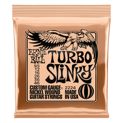 Ernie Ball 2224 струны для эл.гитары Nickel Wound Turbo Slinky (9.5-12-16-26-36-46) Ernie Ball 2224 струны для эл.гитары Nickel Wound Turbo Slinky (9.5-12-16-26-36-46)