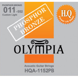 Olympia HQA1152PB струны для акуст.гитары Phosphor Bronze (11-15-22w-32-42-52)