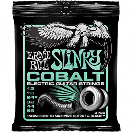 Ernie Ball 2726 струны для эл.гитары Cobalt Electric Not Even Slinky (12-16-24p-32-44-56) обмотка кобальт