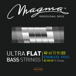 Magma Strings BE145SUF - Струны с плоской обмоткой для 5-струнной бас-гитары Low B 40-120, Серия: Ultra Flat, Калибр: 40-60-75-95-120, Обмотка: плоска Magma Strings BE145SUF - Струны с плоской обмоткой для 5-струнной бас-гитары Low B 40-120, Серия: Ultra Flat, Калибр: 40-60-75-95-120, Обмотка: плоска