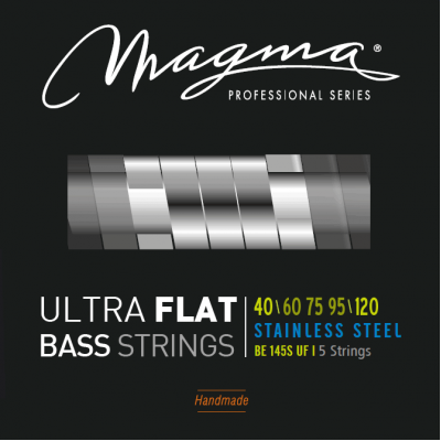 Magma Strings BE145SUF - Струны с плоской обмоткой для 5-струнной бас-гитары Low B 40-120, Серия: Ultra Flat, Калибр: 40-60-75-95-120, Обмотка: плоска Magma Strings BE145SUF - Струны с плоской обмоткой для 5-струнной бас-гитары Low B 40-120, Серия: Ultra Flat, Калибр: 40-60-75-95-120, Обмотка: плоска