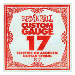 Ernie Ball 1017 струна для электро и акустических гитар. Сталь, калибр .017
