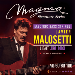 Magma Strings JM100 - Струны для бас-гитары Javier Malosetti 40-100, Серия: Signature, Калибр: 40-60-80-100, Обмотка: никелированная сталь, Натяжение: