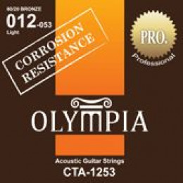 Olympia CTA1253 струны для акустической гитары с устойчивостью к коррозии, 80/20 бронза, (12 - 16 - 24 - 32 - 42 - 53)