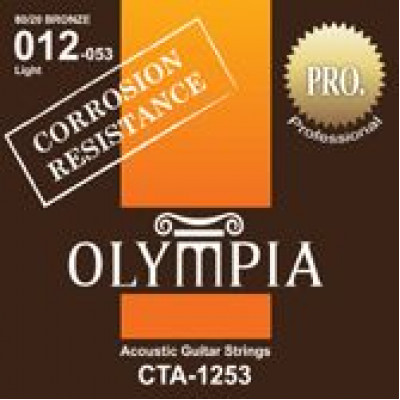 Olympia CTA1253 струны для акустической гитары с устойчивостью к коррозии, 80/20 бронза, (12 - 16 - 24 - 32 - 42 - 53) Olympia CTA1253 струны для акустической гитары с устойчивостью к коррозии, 80/20 бронза, (12 - 16 - 24 - 32 - 42 - 53)
