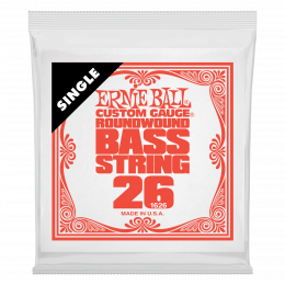 Ernie Ball 1626 струна для бас гитар. Никель, калибр .026 Ernie Ball 1626 струна для бас гитар. Никель, калибр .026