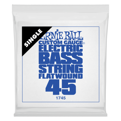 Ernie Ball 1745 струна одиночная для бас-гитары, Серия Flatwound, Калибр: 45, Сердцевина: шестигранник; сталь, покрытая оловом, Обмотка: плоская, Ernie Ball 1745 струна одиночная для бас-гитары, Серия Flatwound, Калибр: 45, Сердцевина: шестигранник; сталь, покрытая оловом, Обмотка: плоская,