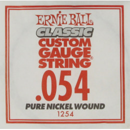 Ernie Ball 1254 струна для электро и акустических гитар. Никель, калибр .054 Ernie Ball 1254 струна для электро и акустических гитар. Никель, калибр .054