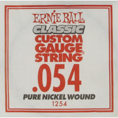 Ernie Ball 1254 струна для электро и акустических гитар. Никель, калибр .054 Ernie Ball 1254 струна для электро и акустических гитар. Никель, калибр .054