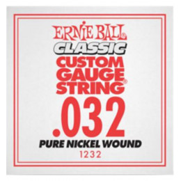 Ernie Ball 1232 струна для электро и акустических гитар. Никель, калибр .032 Ernie Ball 1232 струна для электро и акустических гитар. Никель, калибр .032