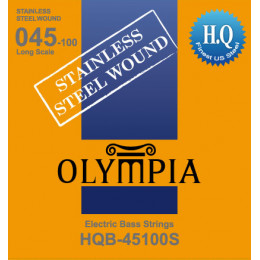 Olympia HQB45100S струны для бас-гитары Stainless Steel Wound (45-65-80-100)